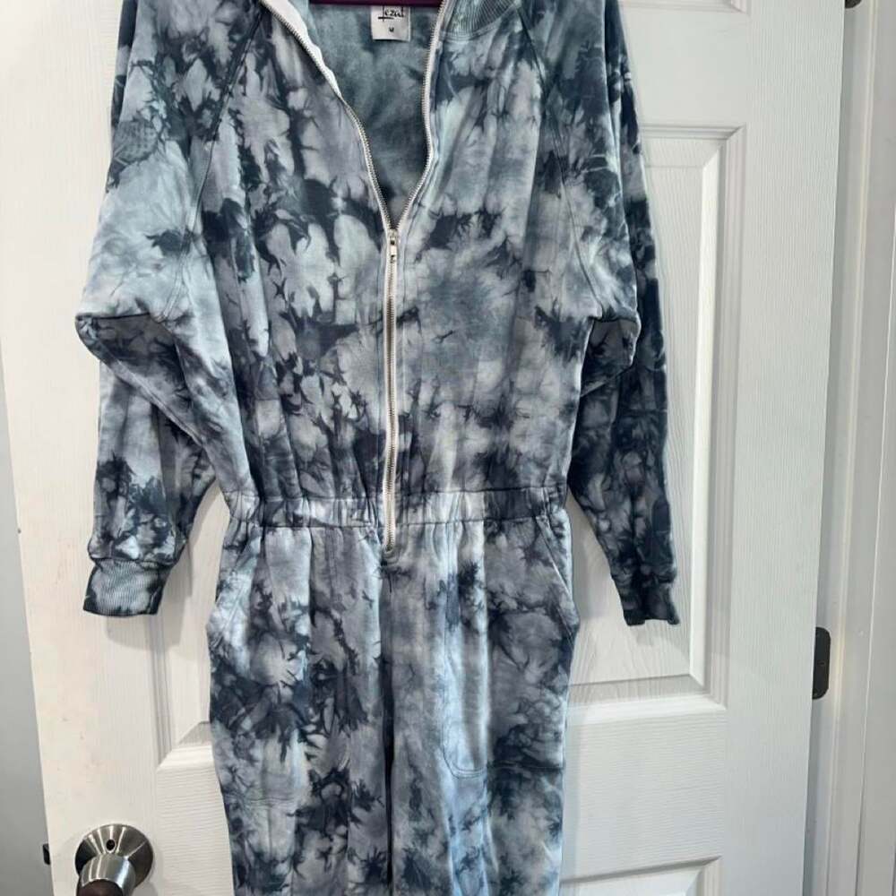 Women's Blue Jumpsuit - Picture 2 of 7